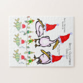 Vrolijk kerstcadeautje met Puzzle-kerstbekers Legpuzzel (Horizontaal)