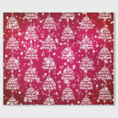 Vrolijk kerstcadeautje met rode bokeh-geit cadeaupapier (Vlak)