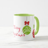 Vrolijk kerstcadeautje mok (Voorkant rechts)