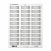 Vrolijk kerstcadeautje Silver Stars Snow Grey Etiket (Full Sheet)