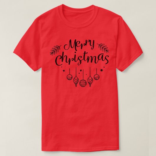 Vrolijk kerstcadeautje t-shirt (Design voorkant)