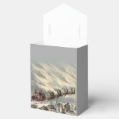 Vrolijk kerstcadeautje van Santa Sleigh Bedankdoosjes (Geopend)