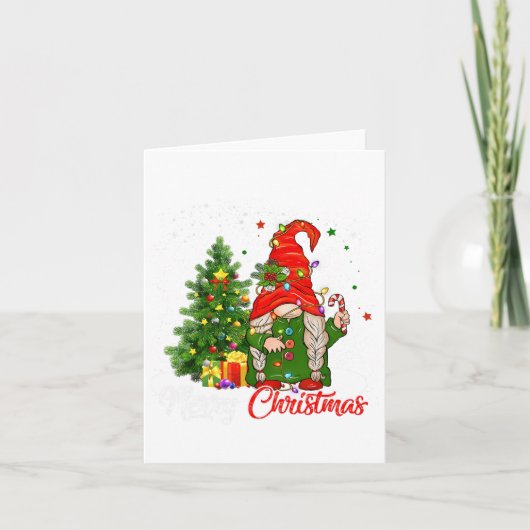 Vrolijk kerstcadeautje voor de familie kerstmis vo kaart (Voorkant)