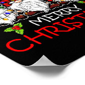 Vrolijk kerstcadeautje voor de familie Kerstmis vo Poster (Hoek)