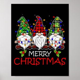 Vrolijk kerstcadeautje voor de familie Kerstmis vo Poster