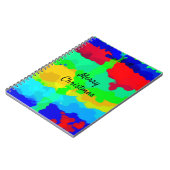 Vrolijk kerstcadeautje voor inkt Abstract Notitieboek (Linkerzijde)