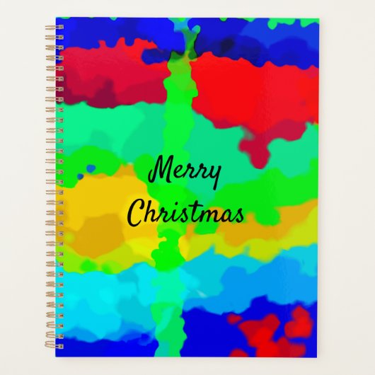 Vrolijk kerstcadeautje voor inkt Abstract Planner (Voorkant)