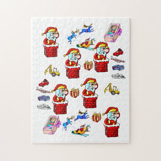 Vrolijk kerstcadeautje voor kerstkerstkerstkerstke legpuzzel (Verticaal)