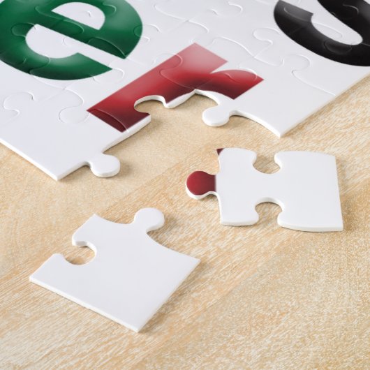 Vrolijk kerstcadeautje voor kerstkerstkerstkerstke legpuzzel (Zijkant)