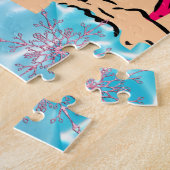 Vrolijk kerstcadeautje voor kerstkerstkerstkerstke legpuzzel (Zijkant)