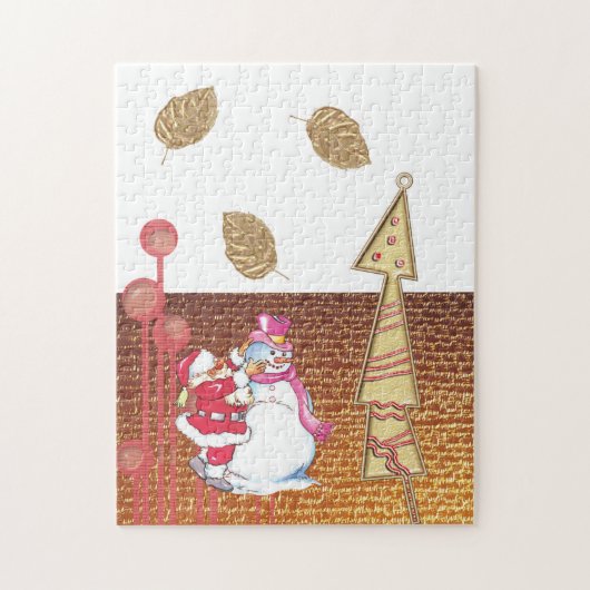 Vrolijk kerstcadeautje voor kerstkerstkerstkerstke legpuzzel (Verticaal)