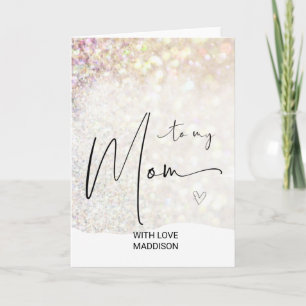 Vrolijk kerstcadeautje voor mam van Dochter Kaart