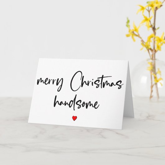 Vrolijk kerstcadeautje, vriend kerstmis kaart (Gele Bloem)