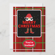 Vrolijk kerstcheque geruite x-mas Party Event