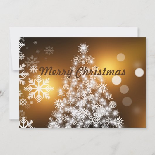 Vrolijk kerstcitaat met White Text Holiday Card Feestdagenkaart (Voorkant)