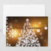 Vrolijk kerstcitaat met White Text Holiday Card Feestdagenkaart (Voorkant / Achterkant)