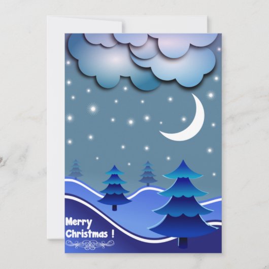 Vrolijk kerstcitaat met White Text Holiday Card Feestdagenkaart (Voorkant)