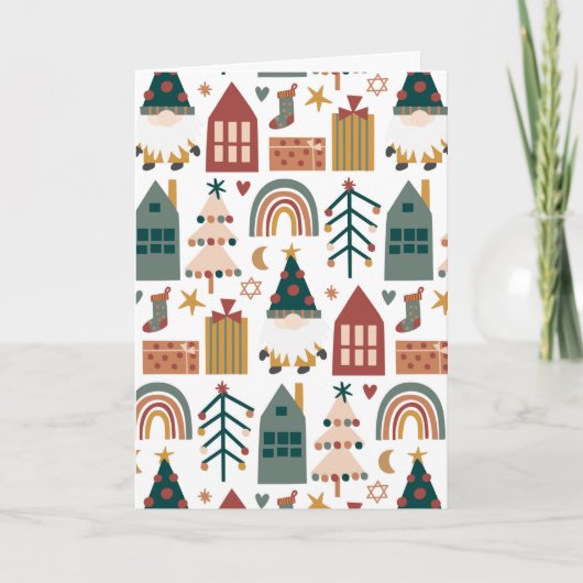 Vrolijk kerstcitaat voor vrienden feestdagen kaart (Voorkant)