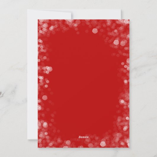 Vrolijk kerstcollage Multi-Photo Red Feestdagenkaart (Achterkant)