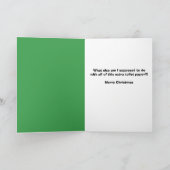 Vrolijk kerstcorona-pandemisch toiletpapier feestdagen kaart (Binnen)