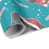 Vrolijk kerstdachshund cadeaupapier (Rol Hoek)