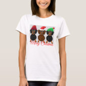 Vrolijk kerstdachshund t-shirt (Voorkant)