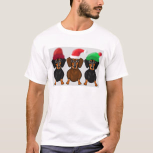 Vrolijk kerstdachshunds t-shirt
