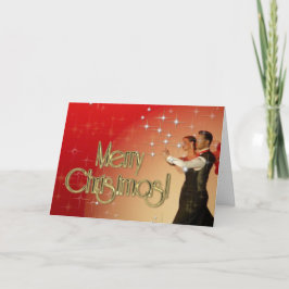 Vrolijk kerstdansers PERSONALISEERD Feestdagen Kaart