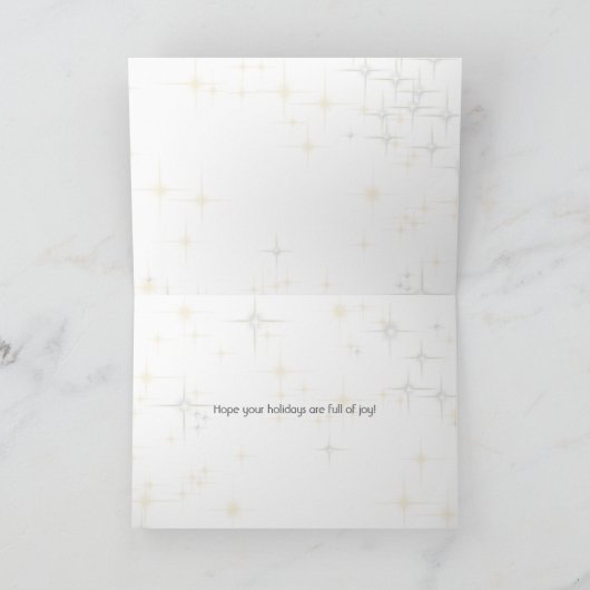 Vrolijk kerstdansers PERSONALISEERD Feestdagen Kaart (Binnen)