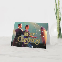 Vrolijk kerstdansers PERSONALISEERD Feestdagen Kaart