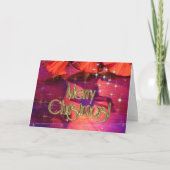 Vrolijk kerstdansers PERSONALISEERD Feestdagen Kaart (Voorkant)