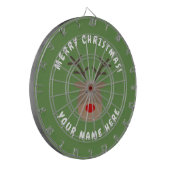 Vrolijk kerstdartboard met Rudolf de rendier Dartbord (Voorkant Links)