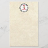 Vrolijk kerstddybeer in Lijst Briefpapier (Voorkant)