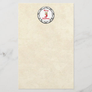 Vrolijk kerstddybeer in  Lijst Briefpapier