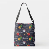 Vrolijk kerstdecoratie | FEESTDAGEN Crossbody Tas (Achterkant)