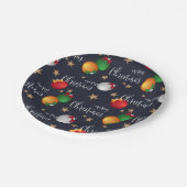 Vrolijk kerstdecoratie | FEESTDAGEN Papieren Bordje (Gekanteld)