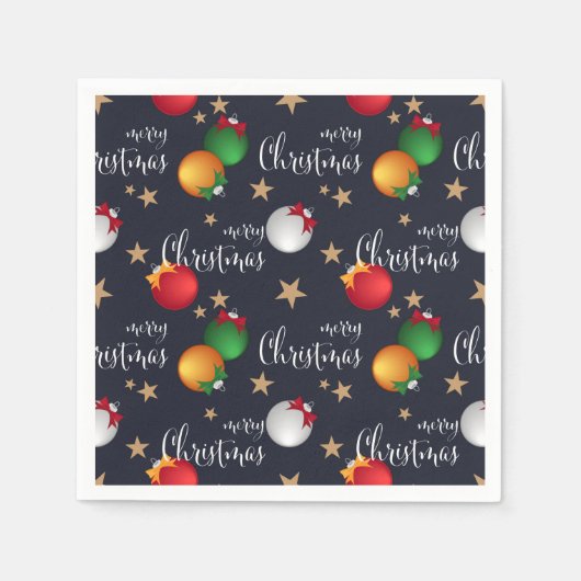 Vrolijk kerstdecoratie | FEESTDAGEN Servet (Voorkant)