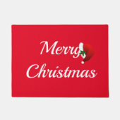 Vrolijk kerstdeuromat deurmat (Voorkant)