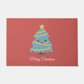 Vrolijk kerstdeuromat deurmat (Voorkant)