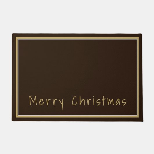 Vrolijk kerstdeuromat deurmat (Voorkant)