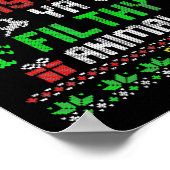 Vrolijk Kerstdier Filthy Ya Xmas Pajama 2 Poster (Hoek)