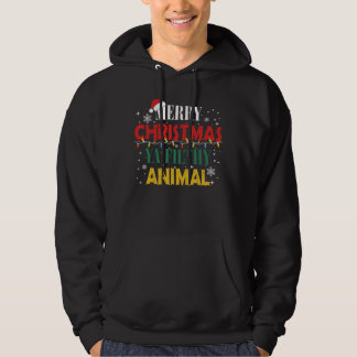 vrolijk kerstdier hoodie