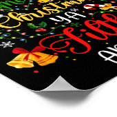 Vrolijk kerstdier smerig Ya grappig kerstgezin Poster (Hoek)