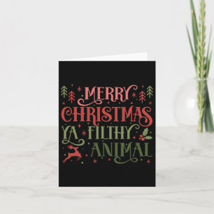Vrolijk kerstdier smerig Ya Xmas pyjama lelijk Kaart
