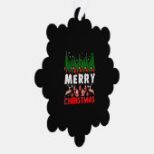 Vrolijk kerstdoek Christelijk kerstJezus Ornament Kaart (Rechts)