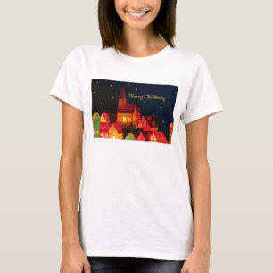 Vrolijk kerstdorp T-Shirt