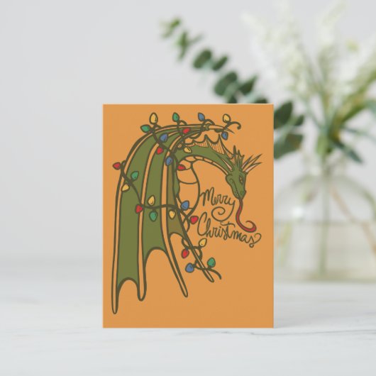 Vrolijk kerstdragon Geek Feestdagen (Staand voorkant)