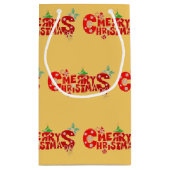 Vrolijk kersteendje klein cadeauzakje (Achterkant)