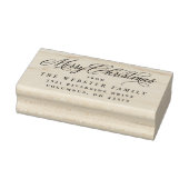 Vrolijk kerstelegant retouradres rubberstempel (Stempel)