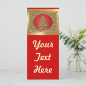 Vrolijk kerstfeest (Staand voorkant)